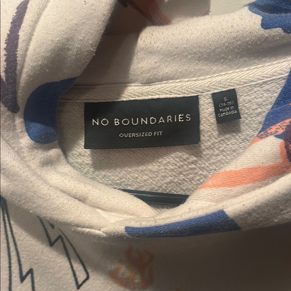 No Boundaries Multicolor Graphic Hoodie
